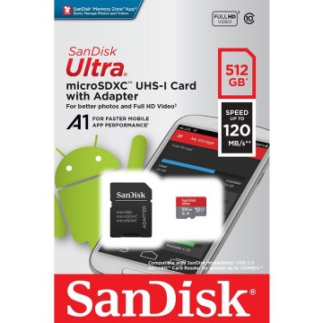 SanDisk 512GB Ultra MicroSD Memory Card